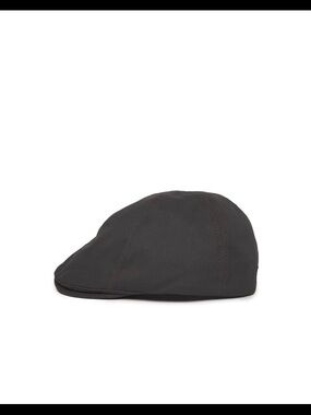 Men's Black Flat Cap - Classic Driving Hat